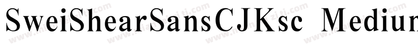 SweiShearSansCJKsc Medium字体转换